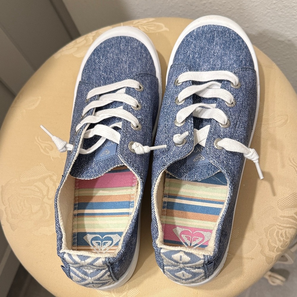 Roxy Blue Sneakers with White Accents